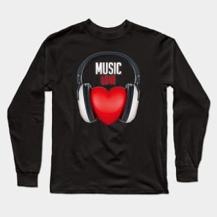 heart music Long Sleeve T-Shirt